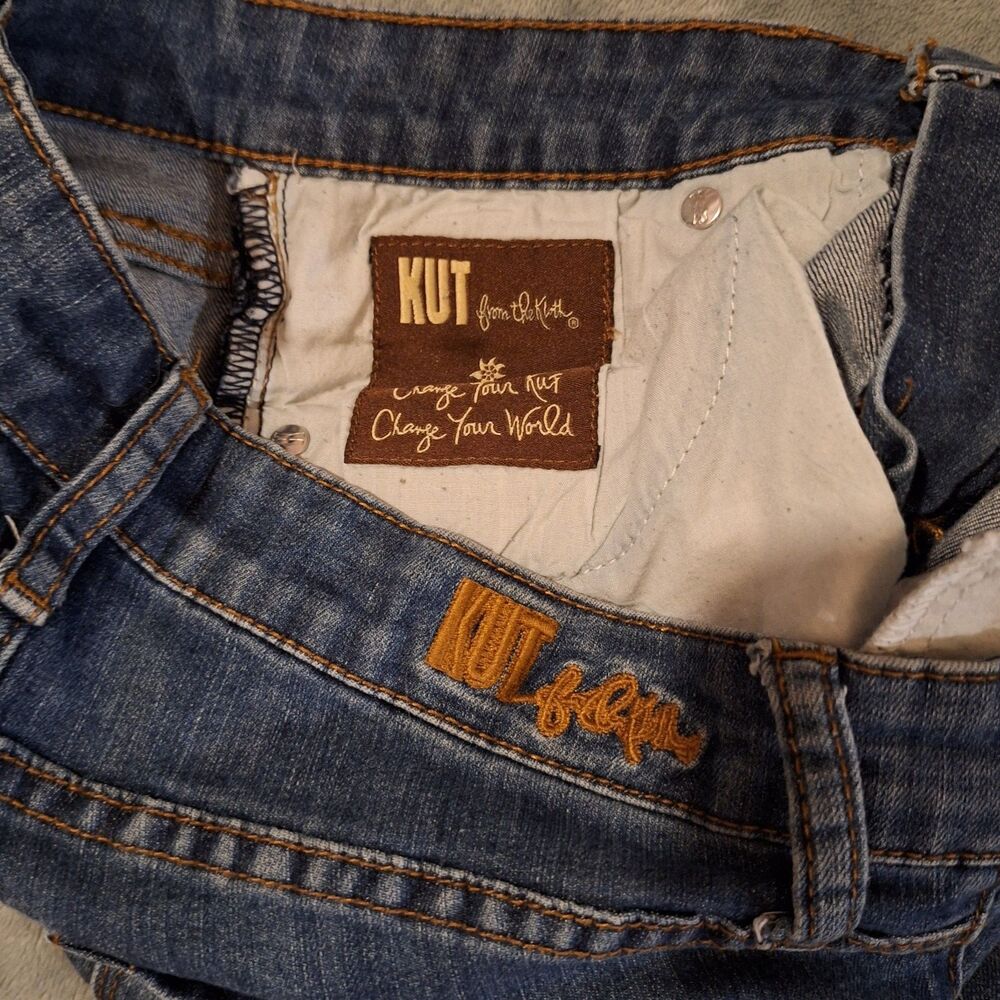 Kut From The Kloth Cut-Off Shorts Women 2 Blue Denim Gidget Daisy Dukes - Picture 4 of 11